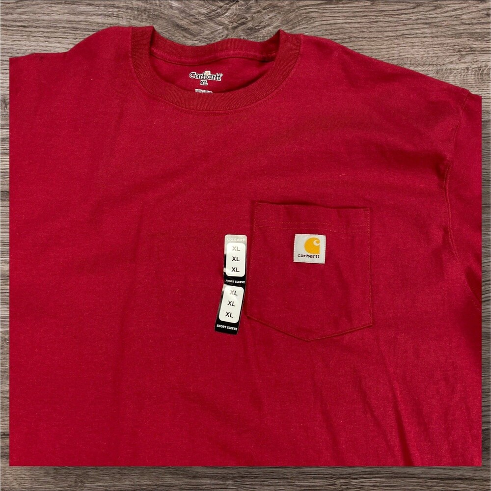 Carhartt Men's Size Small K87 Loose Fit Heavyweight Pocket Tee T-Shirt - Picture 8 of 15